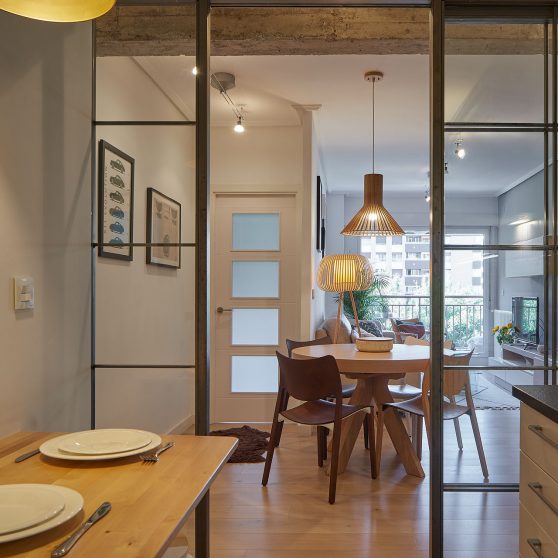 Vista salón desde cocina Amezketa
